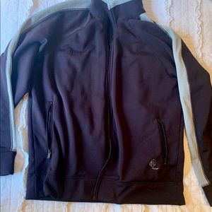 Dark Purple Patagonia fleece zip up coat -XL